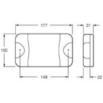 "Hella Duraled Reversing Lamp: Horizontal or Vertical Mounting Options"