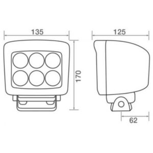 "Venta 9X Cree LED Anti-Vibe Worklamp: 8 Beam 10-30V 90W EMI Free"