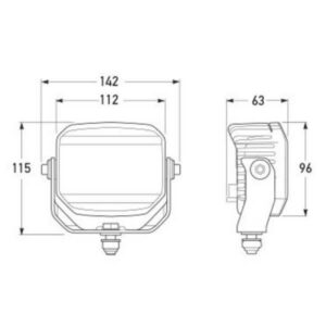 "Hella Power Beam 1000 LED Reversing Lamp – Heavy Duty for Maximum Visibility"