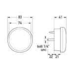 Hella LED 83mm Stop/Rear Position Lamp | Bright & Durable Lighting Solution