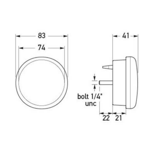 Hella LED 83mm Reversing Lamp | Bright & Safe Reversing Light