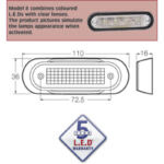Narva 90832 10-30V Red LED Rear End Outline Marker Lamp - Bright & Durable Lighting