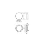 Narva 94440 10-30V Amber LED Rear Direction Indicator Lamp Kit with Vinyl Grommet