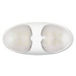 "Hella Duraled 12 White LED Wide Spread Lamp - White Lens | Bright & Wide Illumination"
