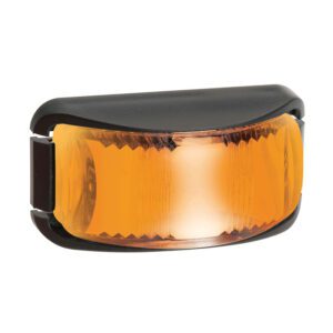 Amber LED Side Direction Indicator Lamp - Narva 91642Bl 9-33V, Black Base, 0.5M Cable