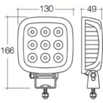 "Narva 72459 9-33V LED Work Lamp Flood Beam - 2500 Lumens | Bright & Powerful Lighting"