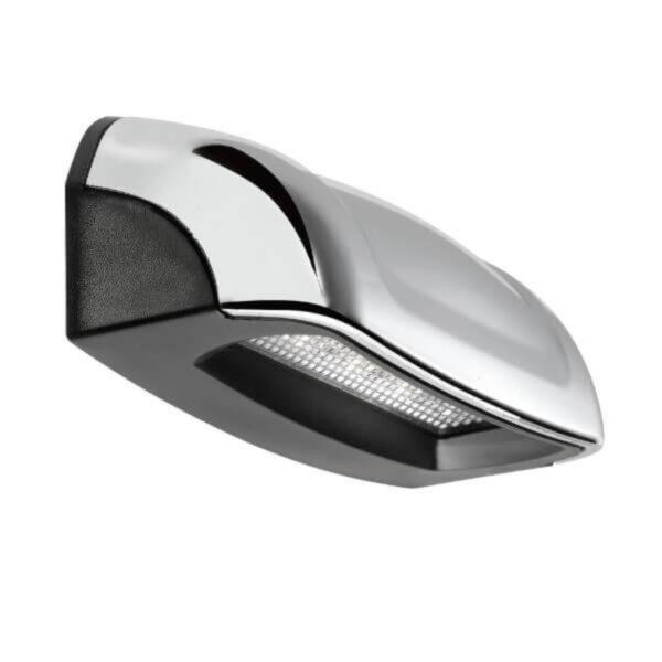 "Narva 90862 Multivolt Number Plate Light in Black Chrome & White - Enhance Your Vehicle's Visibility"
