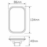 Led Autolamps 130Wm Single Reverse Lamp