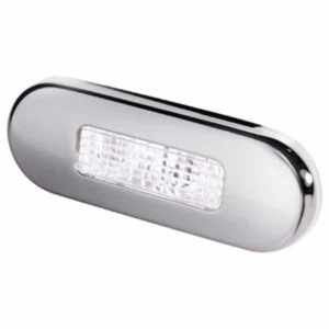 "10-33V DC Hella White Light LED Step Polished Stainless Steel Rim Lamps"