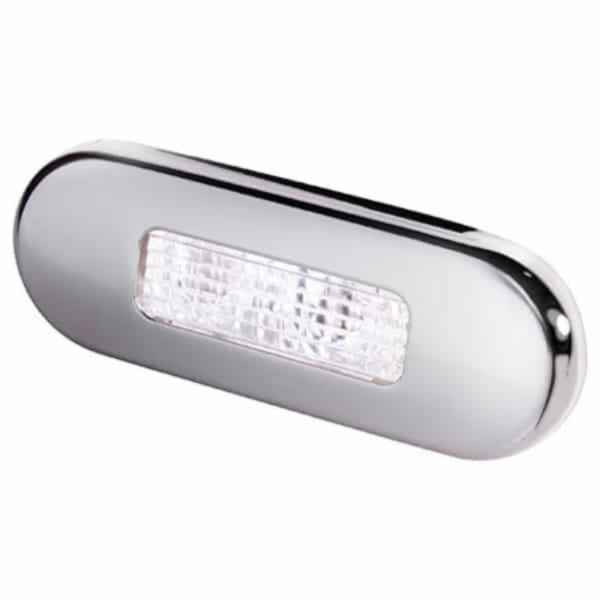 "10-33V DC Hella White Light LED Step Polished Stainless Steel Rim Lamps"