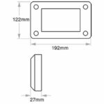"Narva 9-33V Reverse Light LED Surface Mount - Bright, Durable Lighting Solution"