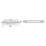 "Hella 12V Blue LED Strip Signal Warning Lamp - Bright & Visible Safety Light"