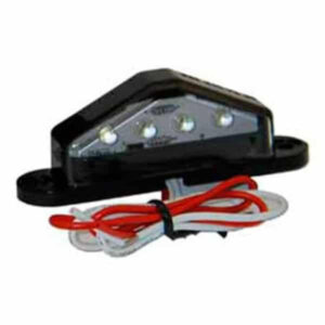 "10-30V Capital Civic License Plate Light with 4 LEDs - Illuminate Your Vehicle!"