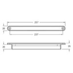 "Hella 24V LED Strip Light Rigid Flush Mount 257mm - Brighten Up Your Space!"