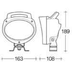 "Narva Led Mini Senator Work Light: 9-33V Flood Beam for Maximum Visibility"