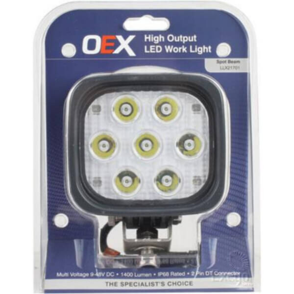 "OEX LED Work Light Square 9-32V Spot Beam - Bright, Durable & Reliable Lighting"