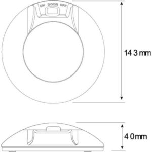 Led Autolamps 143Ilw12 Interior Lamp With On/Door/Off Switch- 12V, White