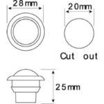 Led Autolamps 181Rme Rear End Outline Marker Lamp