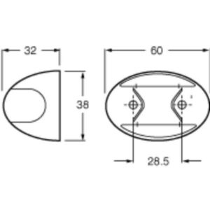 "Hella Duraled Front Position/End Outline Lamp: Brighten Your Vehicle's Exterior"