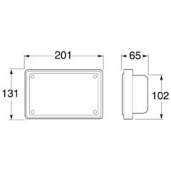 "Hella 2143 Jumbo 12V Rear Direction Indicator - Enhance Visibility & Safety"