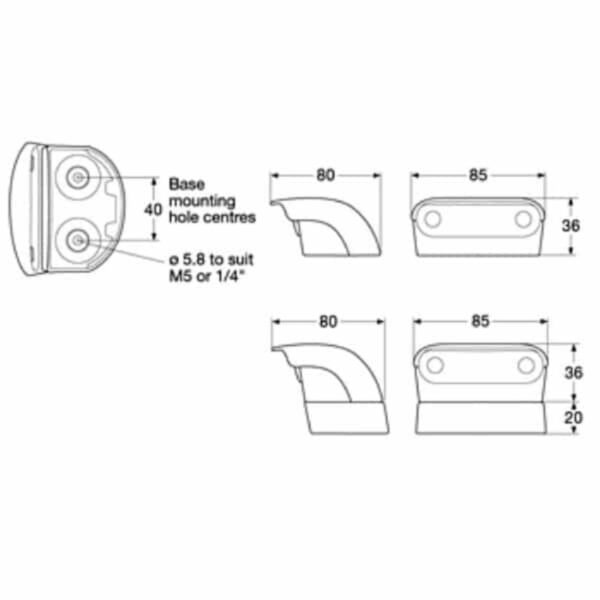 "Hella 9-33V LED License Plate Lamp with Extension Housing - Brighten Your Plate!"