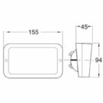 "Hella Halogen 12V Flood Beam Work Light - Bright Rectangle Lighting for Any Job"