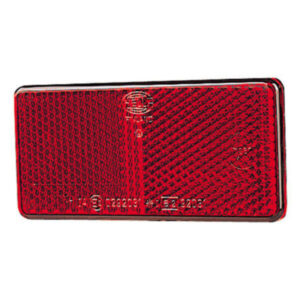 "Hella Red Reflector 94x44mm - Self Adhesive | Increase Visibility & Safety"