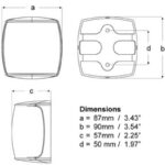 "Hella Naviled Pro 2Nm Starboard White Shroud Navigation Lamp - Illuminate Your Journey"