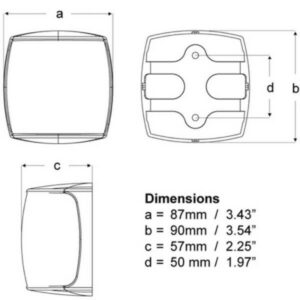 "Hella Naviled Pro 2Nm Starboard White Shroud Navigation Lamp - Illuminate Your Journey"