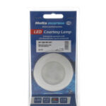 "24V White LED Round Spotlight with White Rim by Hella"