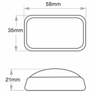 Led Autolamps Marker Front White Adr App 4 Leds 10-30V