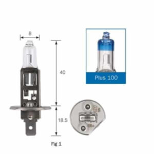 Narva Halogen H1 Globe Plus 12V 55W 100 P14.5S - Brighten Your Drive with Quality Halogen Lighting