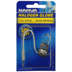 "Brighten Up Your Space with 24V 70W Narva Halogen H3 Globe Pk22S"