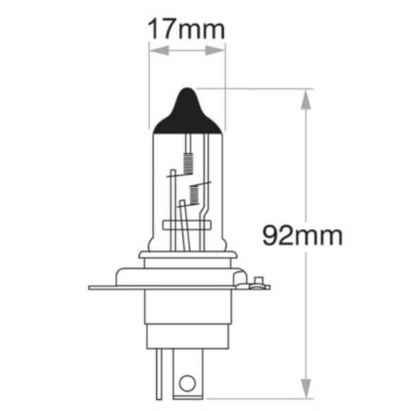 "24V 100/90W P45T Base Narva H4 Globe - Brighten Up Your Vehicle!"