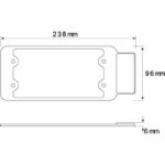 Led Autolamps 7030R Red Reflex Reflector