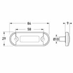 "Hella Duraled Flush Mount Front Position/End Outline Lamp - Brighten Your Drive with Quality Lighting"