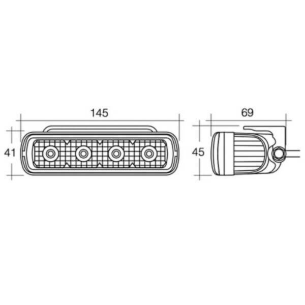 Narva 9-33V LED Daytime Running Lamp Kit with Adjustable Bracket - Brighten Your Drive!