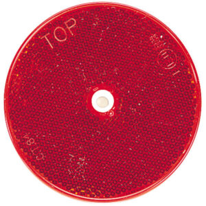 "Narva 84022Bl Clear Retro Reflector 80mm Diameter with Central Fixing Hole"