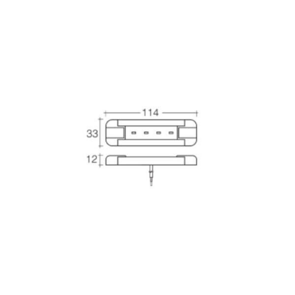 12V LED Interior Strip Light 114mm Long Model - Narva 87540