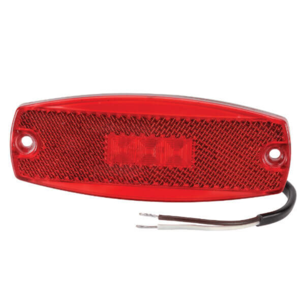 Narva 91708 9-33V Red LED Rear End Outline Marker Lamp with In-Built Retro Reflector