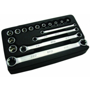 Sp Tools Sp20210 16Pc E Torx 3/8 Dr Socket And Spanner Set