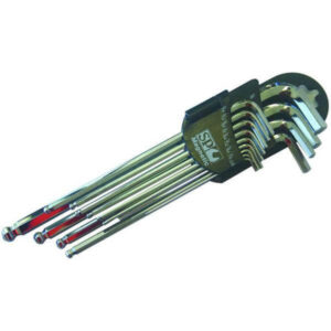 Sp Tools 13Pc Metric Magnetic Ball Drive Hex Key Set