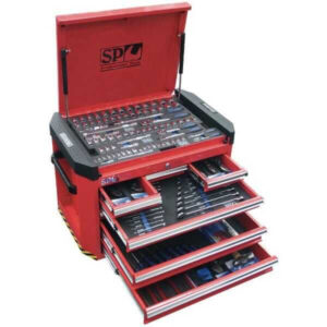 Sp Tools 227Pc Metric/Sae Tool Kit (Red)