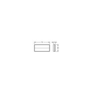 "Hella Reflector - Clear 70 X 32mm Self Adhesive | High Visibility Reflective Sticker"