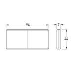 "Hella Retro Reflector 94x44mm - Enhance Visibility & Safety"