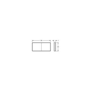 "Hella Reflector - Clear 94 X 44mm Self Adhesive | High Visibility Reflective Sticker"