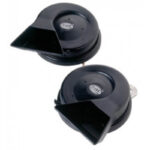 "Hella 6005 Scroll Horn (Set of 2) - Twin Tone 12V DC - Loud & Clear Horns for Your Vehicle"