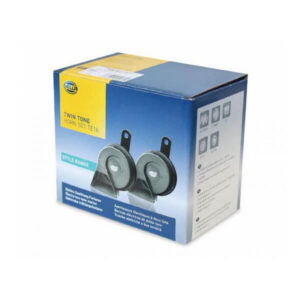 "Hella 6005 Scroll Horn (Set of 2) - Twin Tone 12V DC - Loud & Clear Horns for Your Vehicle"