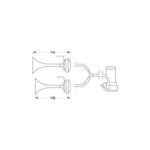 24V Dual Trumpet Air Horn Kit by Hella - 6027