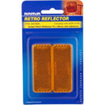 "Narva 84036Bl Clear Retro Reflector 70 X 28mm - Self Adhesive for Maximum Visibility"